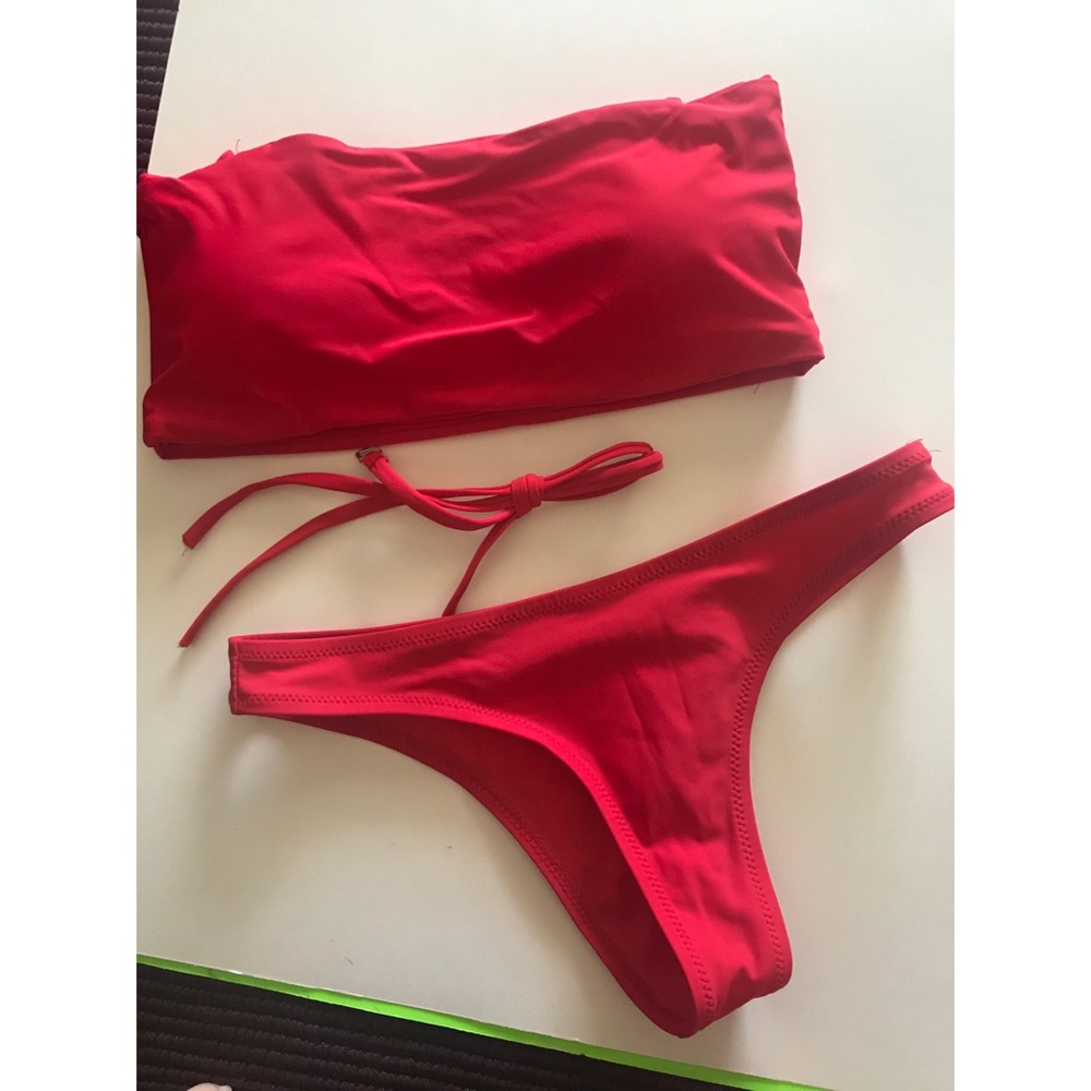 red bikini from zaful